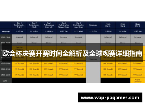 欧会杯决赛开赛时间全解析及全球观赛详细指南 欧会杯决赛开赛时间全解析及全球观赛详细指南